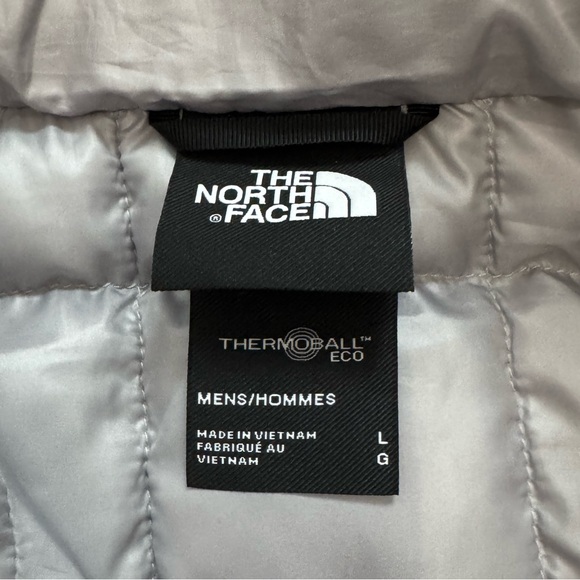 The North Face - ThermoBall Eco Jacket 2.0 - Men's Size L - Grey & White - NWOT - Picture 6 of 12